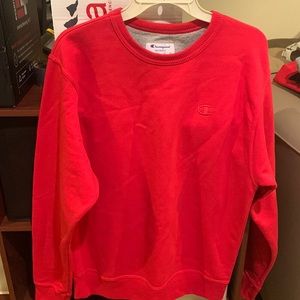 Red Champion crew neck sweatshirt New size S